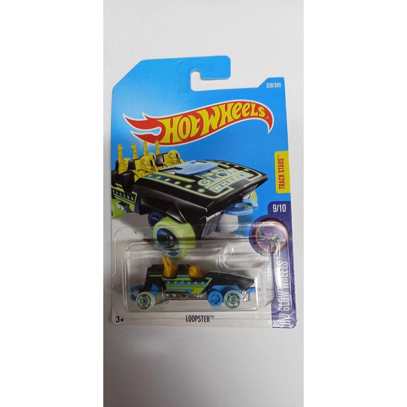 2017 Hot Wheels- LOOPSTER #328 -HW GLOW WHEELS 9/10 (DTY37)
