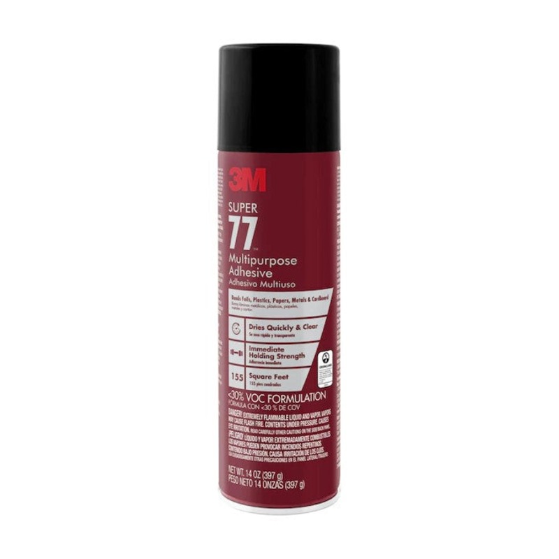 3M Super 77 Multi-Purpose Spray Adhesive 13.8 oz. MMM77-14