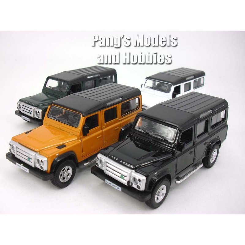 5 inch Land Rover Defender Station Wagon Scale Diecast Metal Model by Unifortune Orange