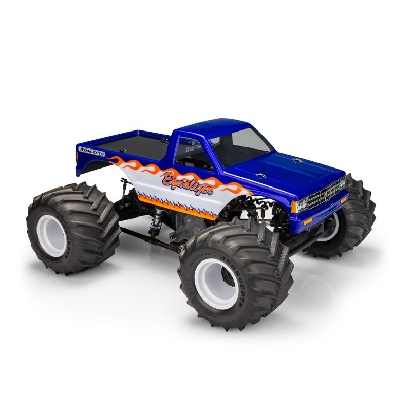 J Concepts - 1990 Chevy S10, Regular Cab MT Body, 13.0" Wheelbase, Fits LMT, Axial SMT10, Similar Monster Trucks