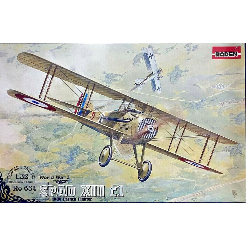 Roden 1/32 French Spad XIII WWI French Fighter Kit 634