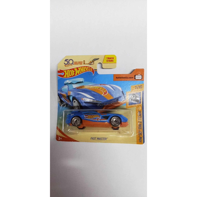 2018 Hot Wheels #260 HW 50th Race Team 7/10 FAST MASTER- SHORT CARD (FJV92)