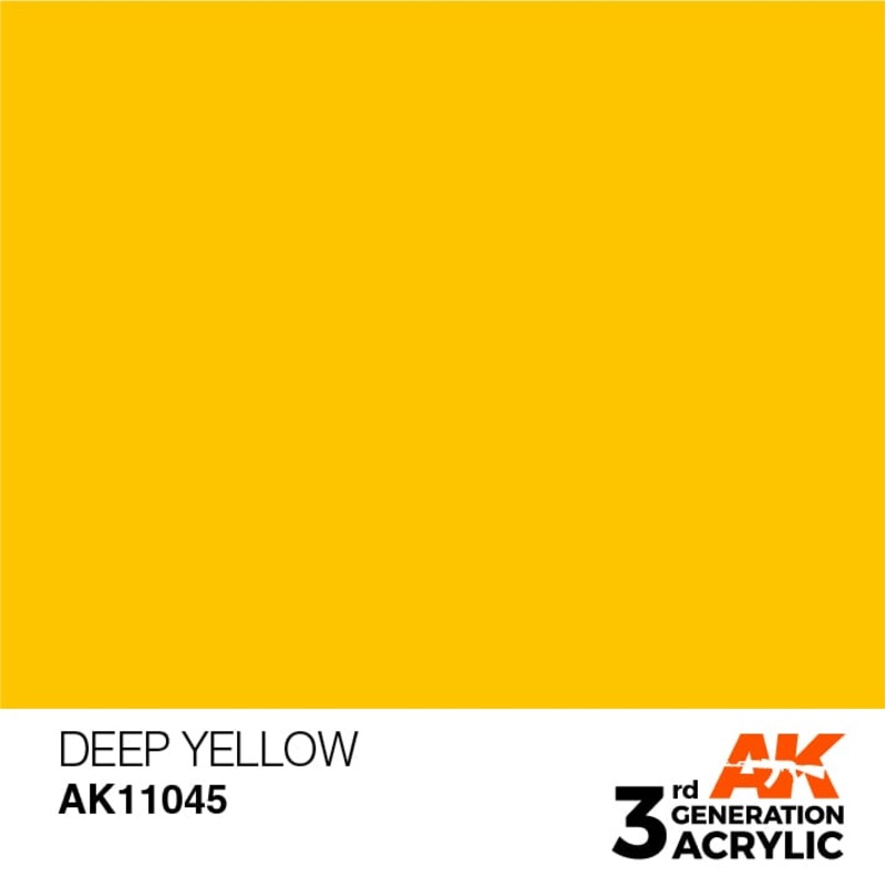 AK Interactive 3rd Gen Acrylic AK11045 Deep Yellow 17ml
