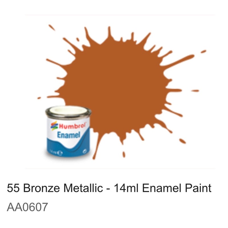 Humbrol Enamel 14ml ( 55) Bronze Metallic AA0607