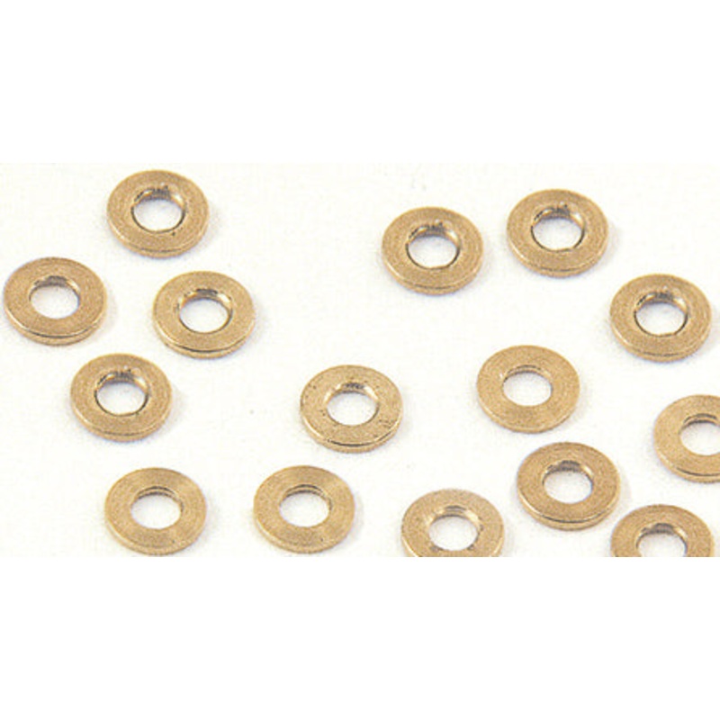 Walthers 947-1271 #0-80 Brass Washers OD .125"  ID .068" .020" Thick (16)