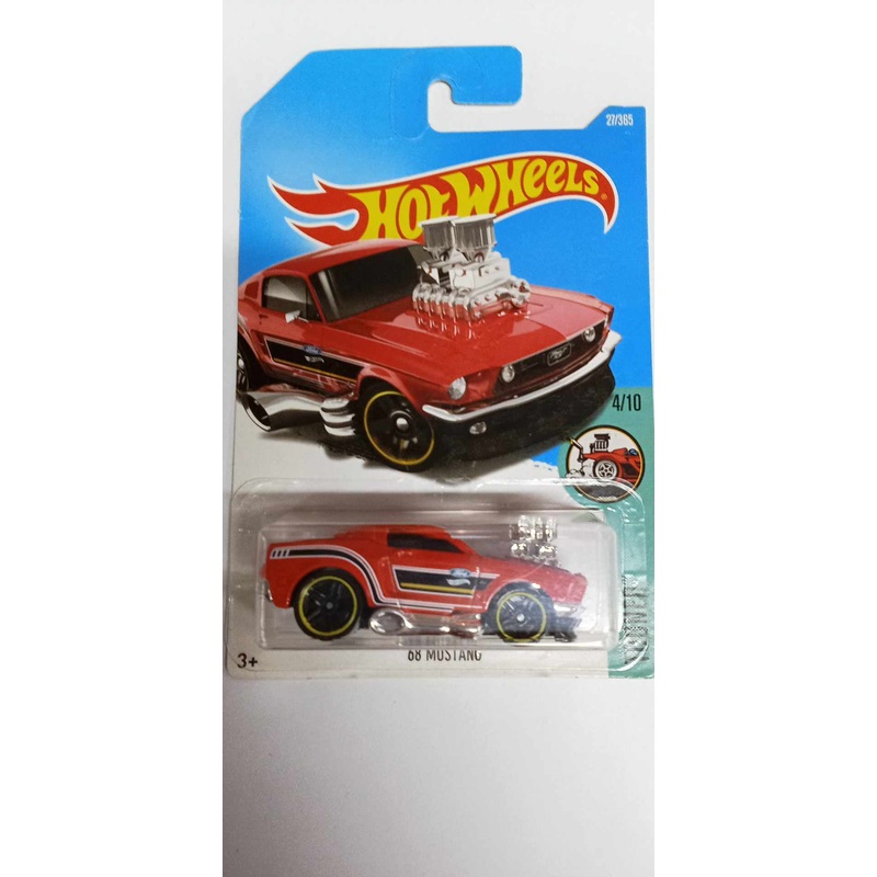 2017 Hot Wheels #27 Tooned 4/10 '68 MUSTANG (DTX47)