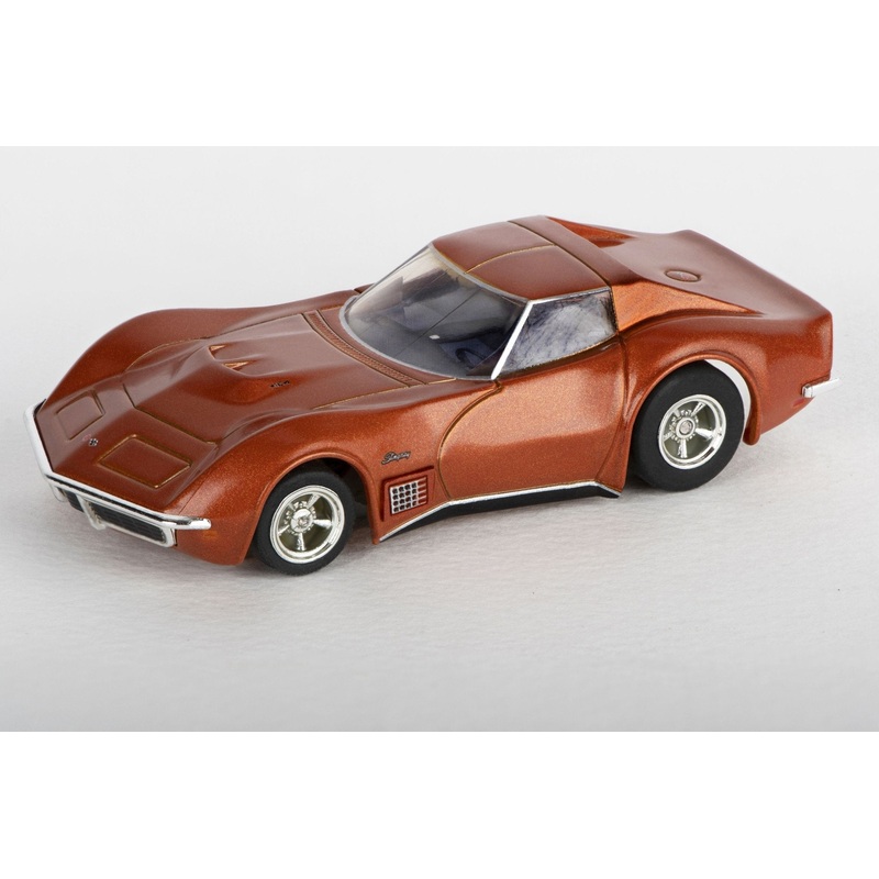 AFX Racing - 1971 Corvette 454 - Orange Metalic HO Scale Slot Car