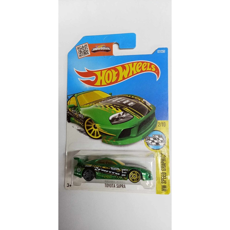 2016 HOT WHEELS - TOYOTA SUPRA -HW Speed Graphics #177 -2/10 (DHR73)