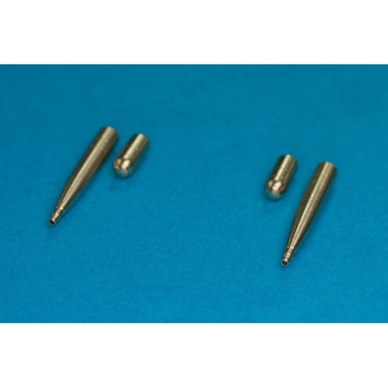 RB Model 1/48 British 20mm Hispano and Plugs for Spitfire Mk.V "E" Wing (2 ea) 48AB10