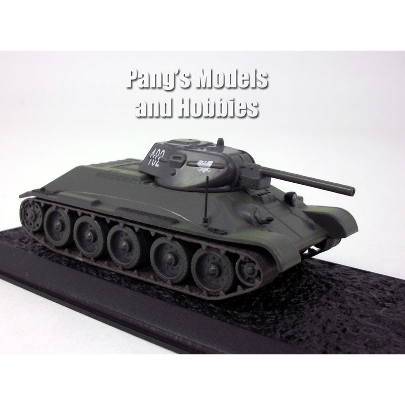 T-34 (T-34/76) Russian Main Battle Tank 1943 1/72 Scale Diecast Metal Model by Amercom