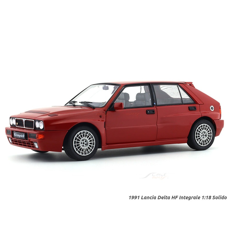 1991 Lancia Delta HF Integrale red 1:18 Solido diecast Scale Model collectible