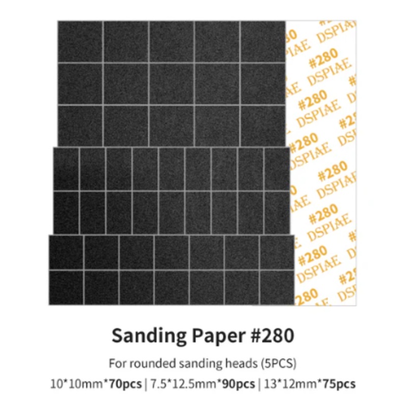 Dspiae MSP-ES02  Reciprocating Sanding Tool Sanding Paper #280 Grit (5)