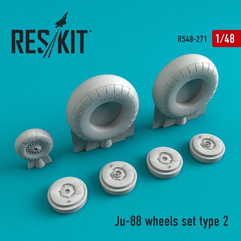 ResKit 1/48 Ju88 Type 2 Wheels Set RS480-271