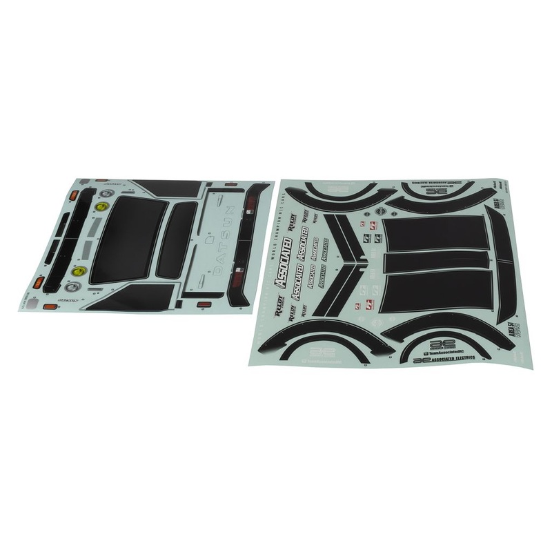 Team Associated - Apex2 Sport, Datsun 620 Decal Sheets