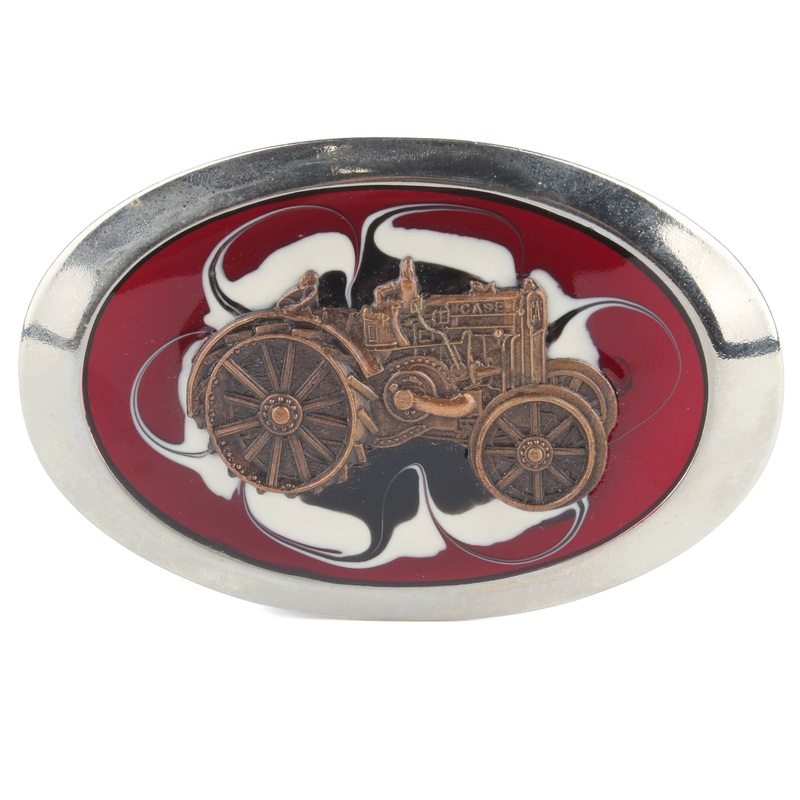 Vintage Case Belt Buckle Tractor