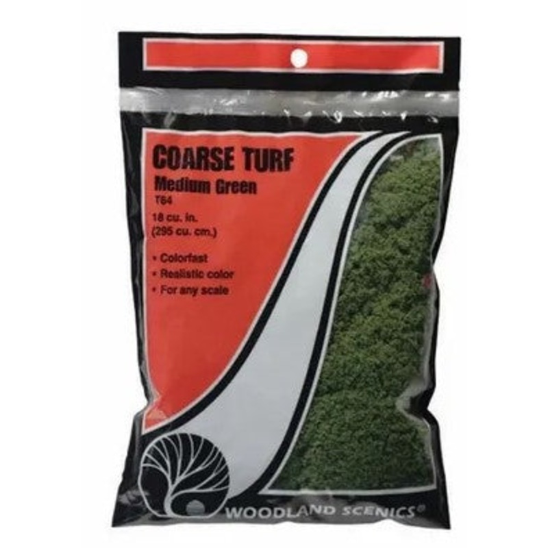 Woodland Scenics T64 Coarse Turf - Med Green