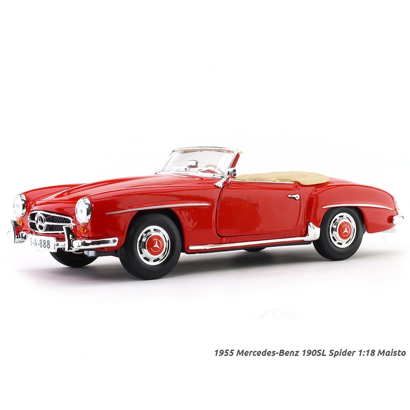 1955 Mercedes-Benz 190SL Spider 1:18 Maisto diecast scale model car collectible