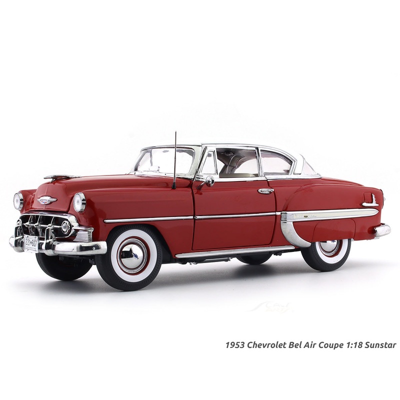 1953 Chevrolet Bel Air Coupe red 1:18 Sunstar diecast Scale Model collectible