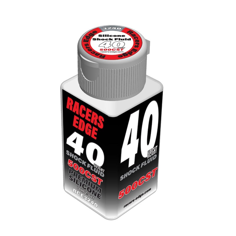 Racers Edge - 40 Weight 500cst 70ml 2.36oz Pure Silicone Shock Oil