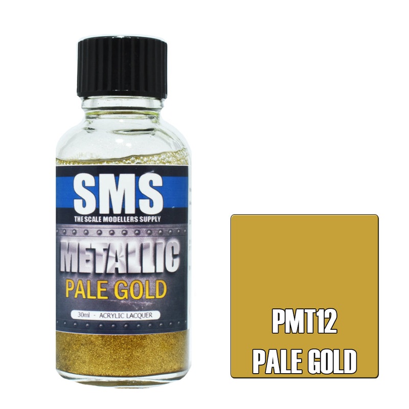 SMS Premium Metallic Lacquer - PMT12 - Pale Gold