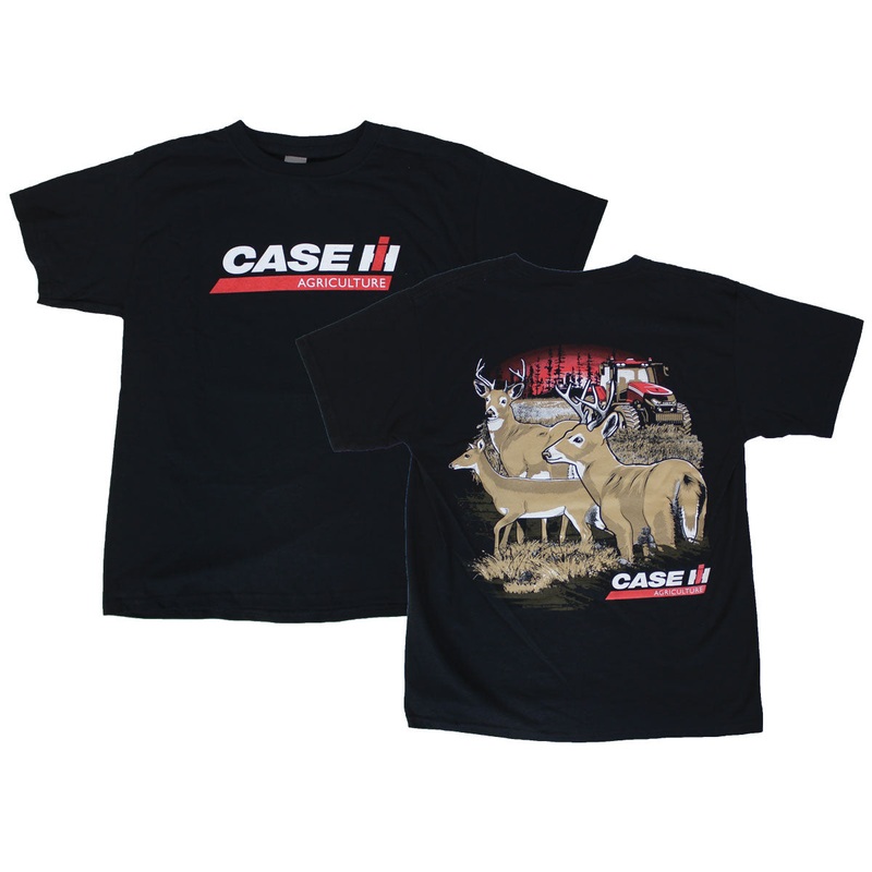 YOUTH Case IH Magnum in Field Black Short Sleeve T-shirt Black Large