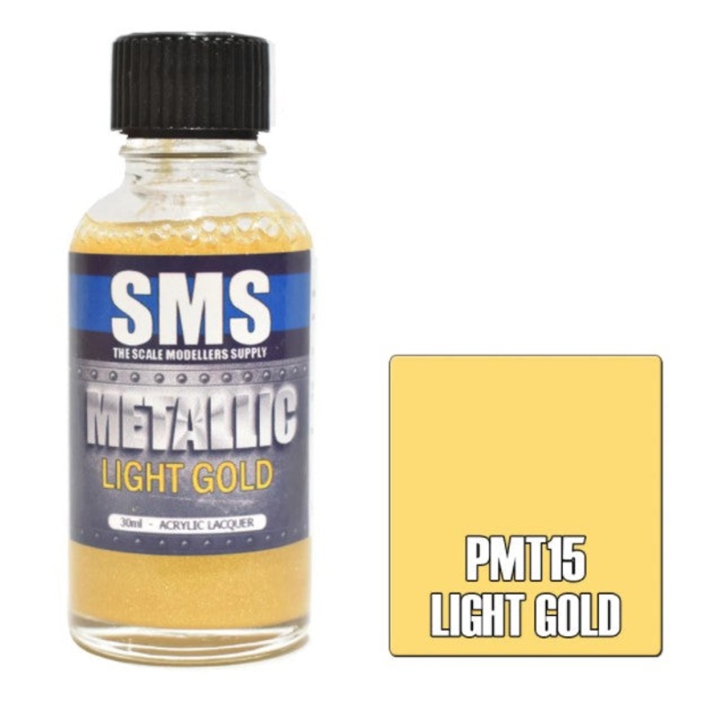 SMS Premium Metallic Lacquer - PMT15 - Light Gold
