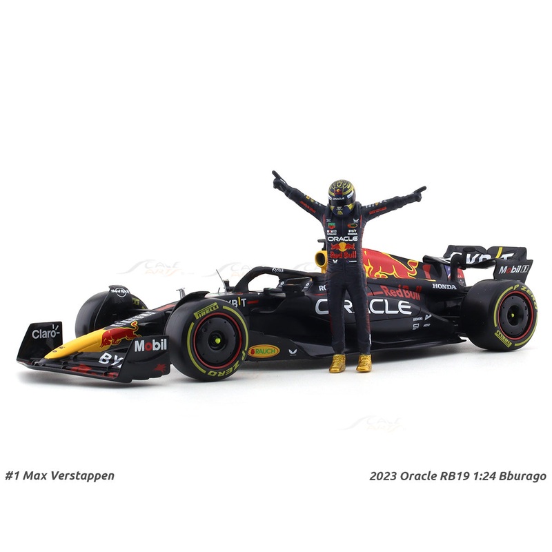 2023 Oracle RB19 #1 Max Verstappen 1:24 Bburago licensed diecast Scale Model car collectible