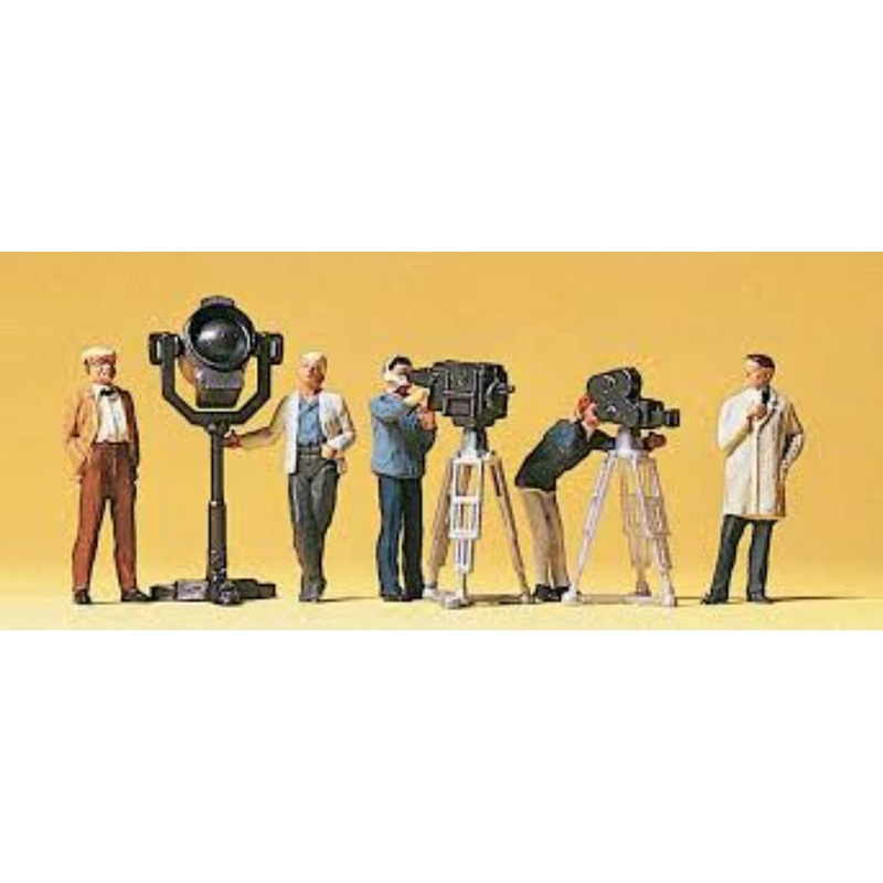 Preiser 1/87 HO Film and Television Crew Figure Set 10062'