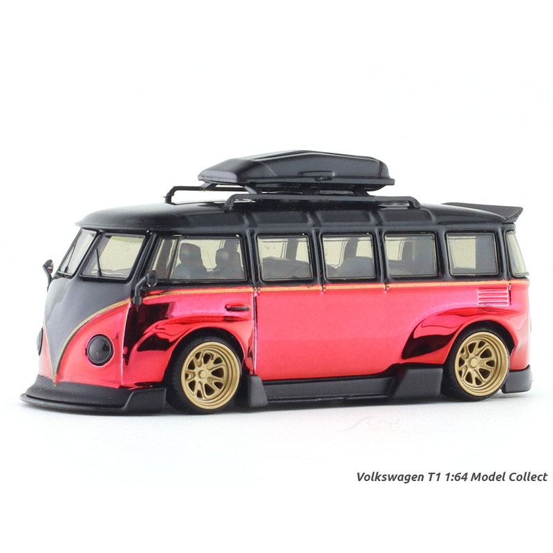 Volkswagen T1 red black 1:64 Model Collect diecast scale model car miniature