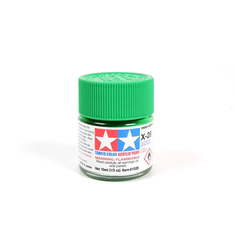 Tamiya Acrylic Mini X28, Park Green 10ml Bottle