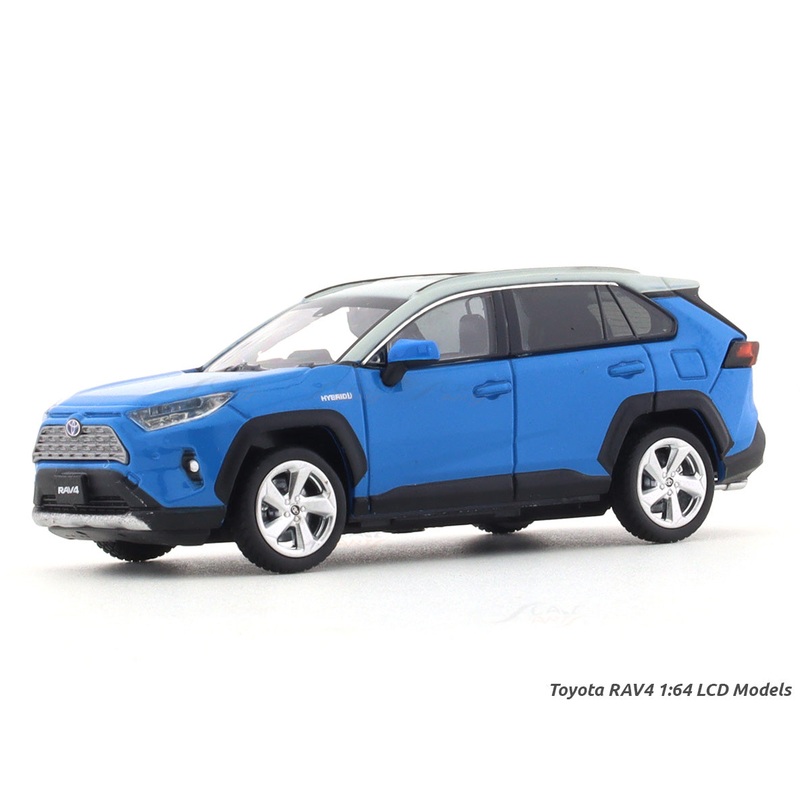 Toyota RAV4 blue 1:64 LCD Model diecast scale model car collectible