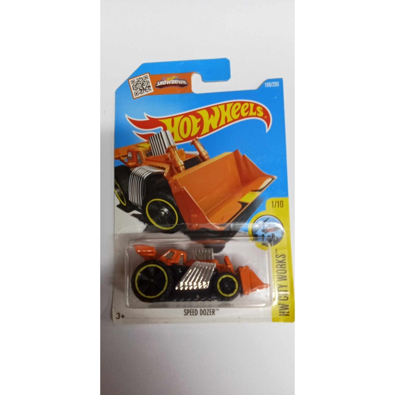 2016 Hot Wheels #166 City Works 1/10 SPEED DOZER (DHW98)