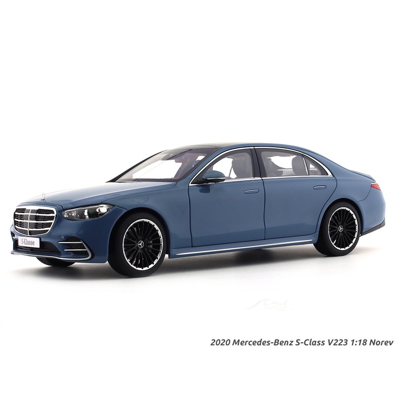2020 Mercedes-Benz S-Class V223 Vintage Blue 1:18 Norev diecast Scale Model collectible