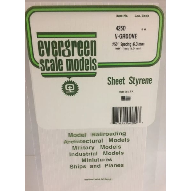 Evergreen 4250 .250" V-Groove Siding