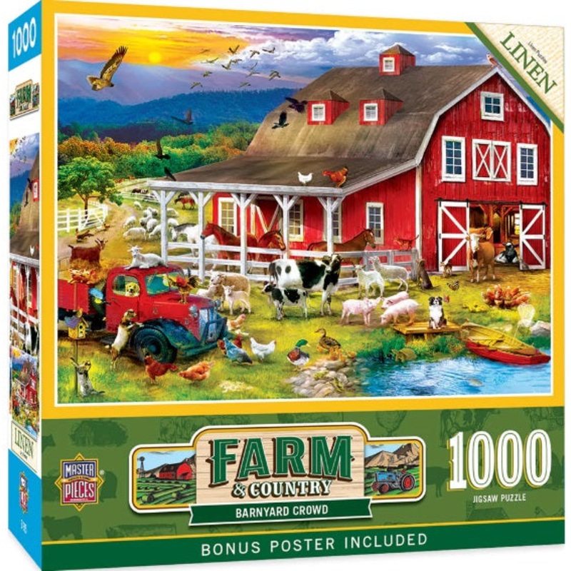 1000pc Barnyard Crowd Puzzle