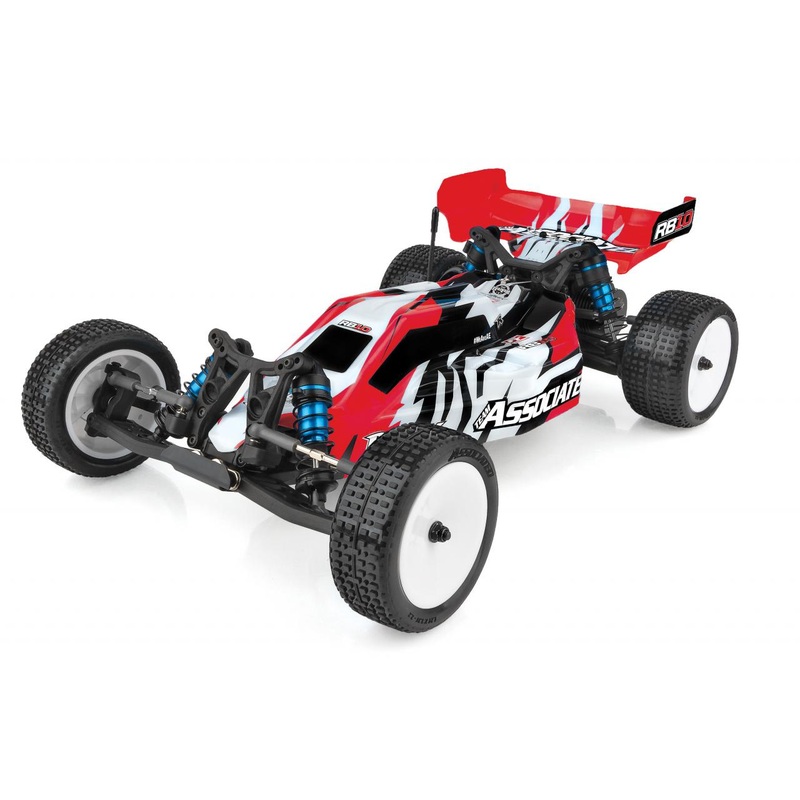 Team Associated - RB10 1/10 Electric Off-Road 2wd Buggy RTR w/ Charger & LiPo Battery, Red - Combo
