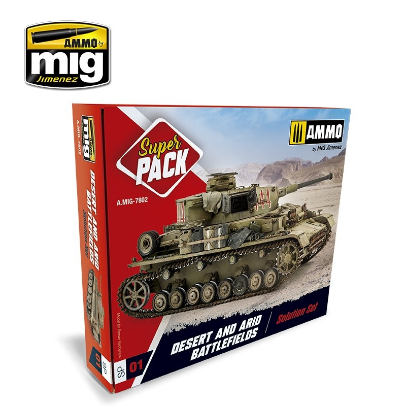 Ammo by Mig AMIG7802 Solution Set Dust And Arid Battlefields Effects Super Pack