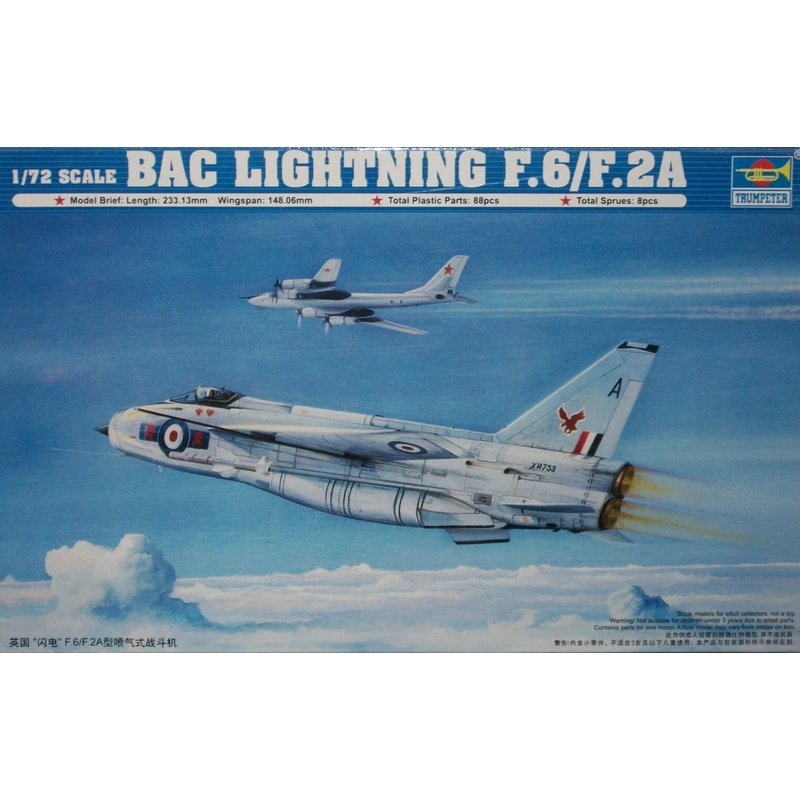 Trumpeter 1/72 British BAC Lightning F.6/F.2A 01654