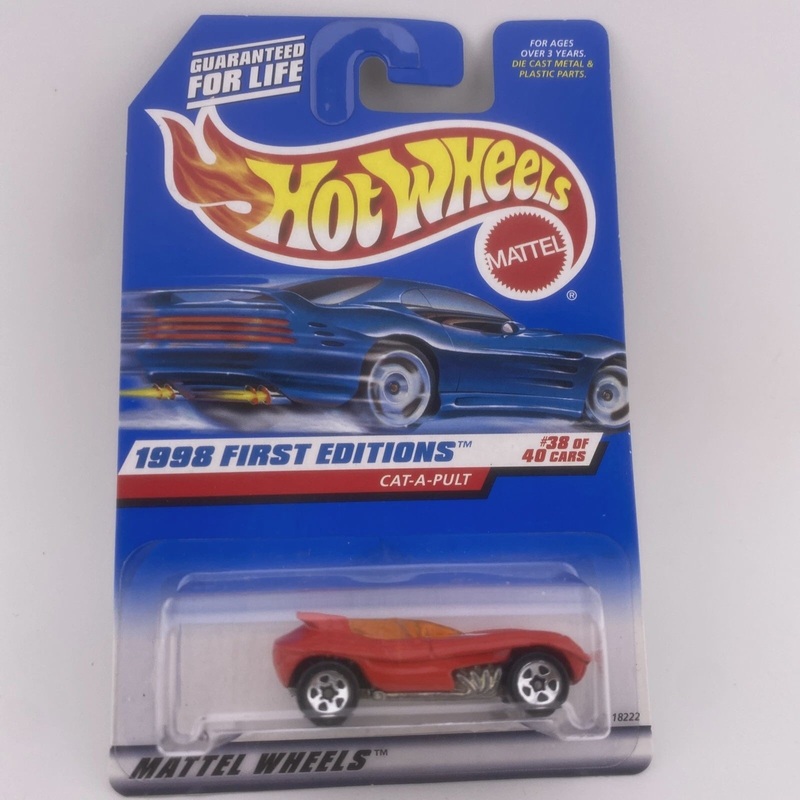 1998 Hot Wheels #681 First Editions 38/40 CAT-A-PULT Red