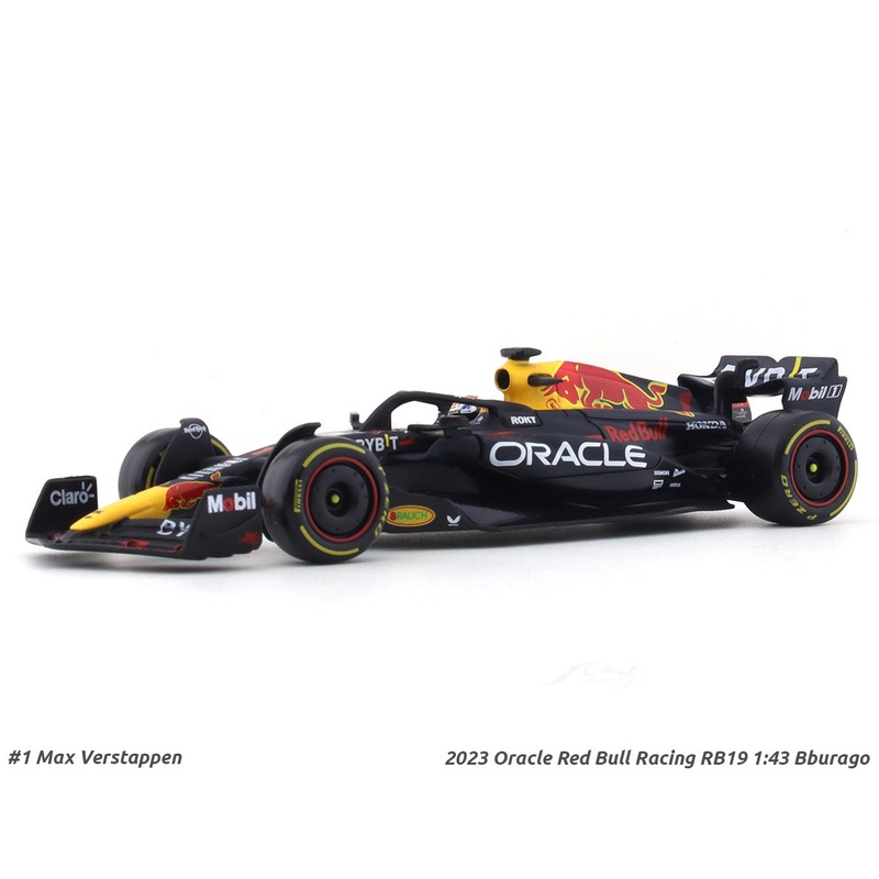2023 Oracle Red Bull Racing RB19 Max Verstappen 1:43 Bburago Formula 1 diecast scale model car