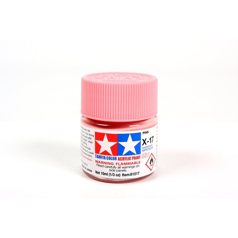 Tamiya Acrylic Mini X17, Pink 10ml Bottle