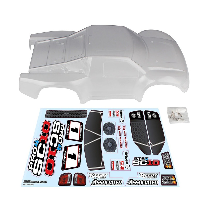 Team Associated - Pro4 SC10 Contender Body, Clear