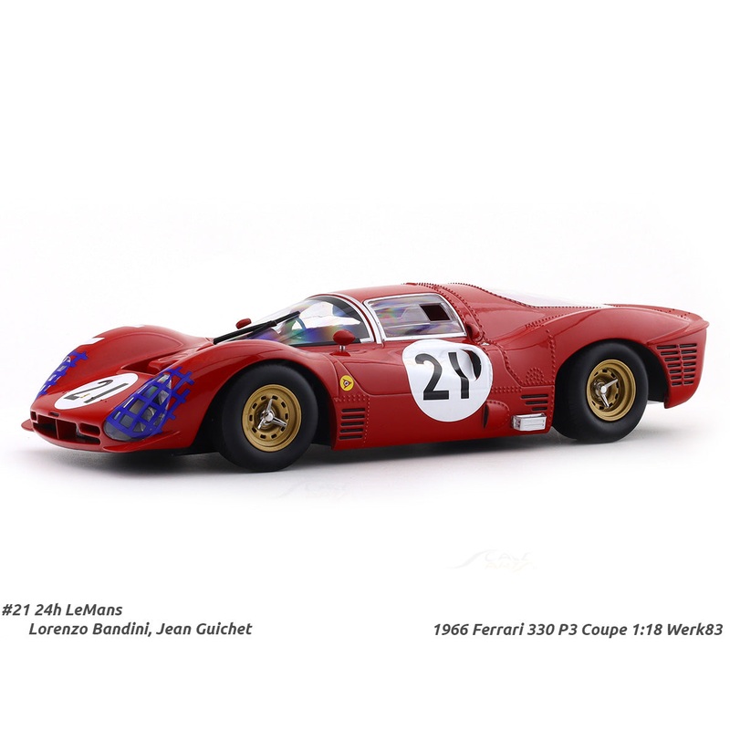 1966 Ferrari 330 P3 Coupe No.21 1:18 Werk83 diecast scale model car collectible