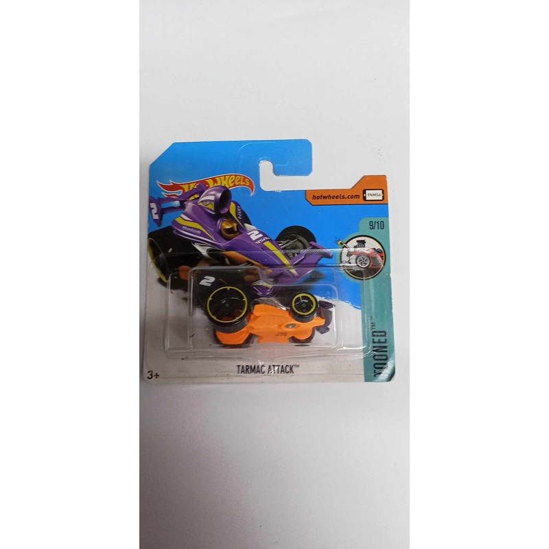 2017 Hot Wheels #29 Tooned 9/10 TARMAC ATTACK- SORT CARD (DTX52)