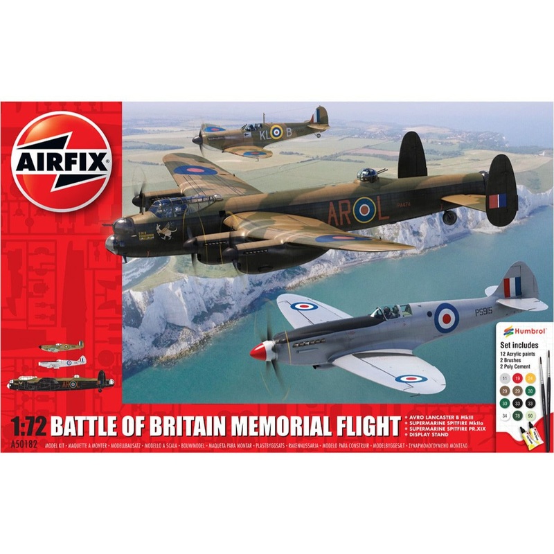 Airfix Gift Set 1/72 Battle of Britain Memorial Flight Lancaster Spitfire Mk.IIa/Pr.XIX A50182