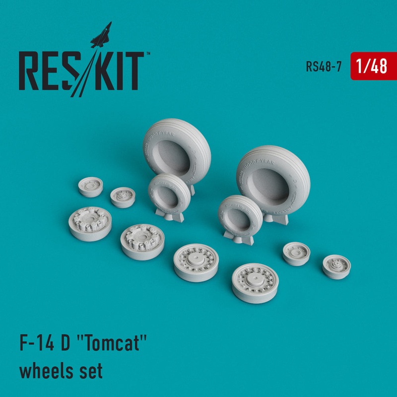 Res/Kit 48007 1/48 F-14D "Tomcat" Wheel Set