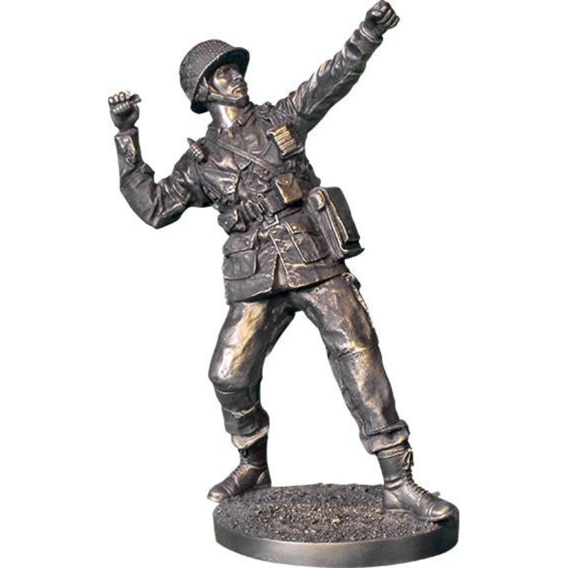 WWII Grenade Toss Statue
