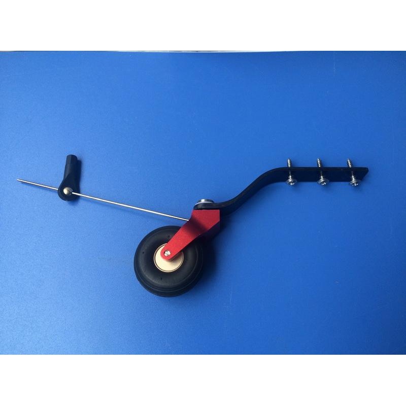 V2 Cnc Alloy & Cf Tail Wheel Assembly 85-120Cc (Kuzkagc109)