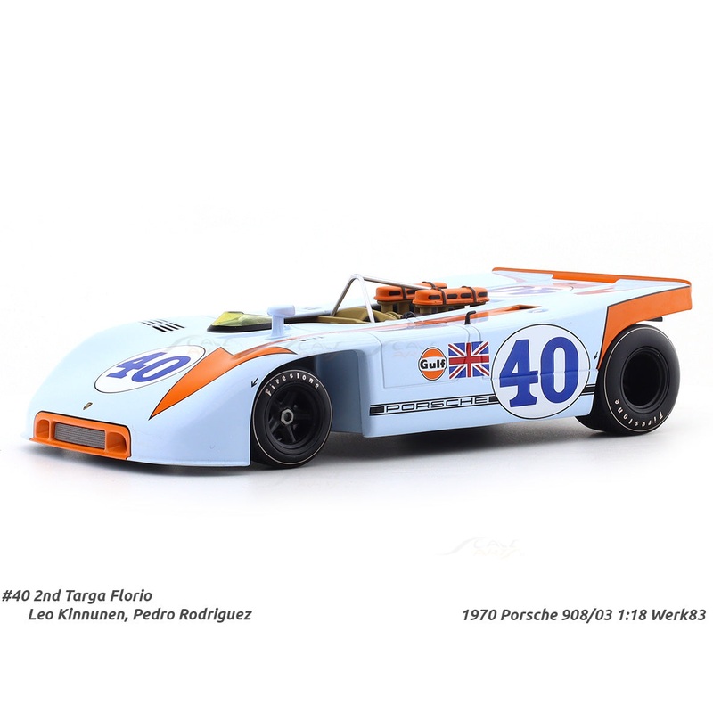 1970 Porsche 908/03 No.40 1:18 Werk83 diecast scale model car collectible