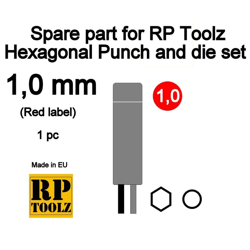 RP Toolz RP-HPD-SP10 Hexagonal Punch and die set - Replacement part 1.0mm